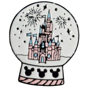 Cinderella Snow Globe Lapel Pin Castle Princess Brooch Pin Accessories Jewelry